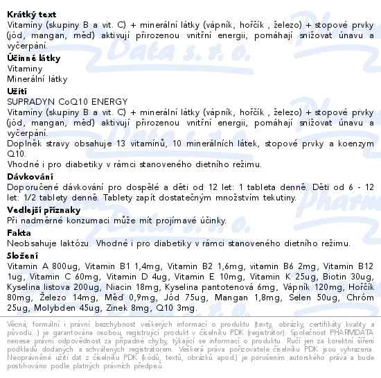 Supradyn CO Q10 Energy 30 tablet