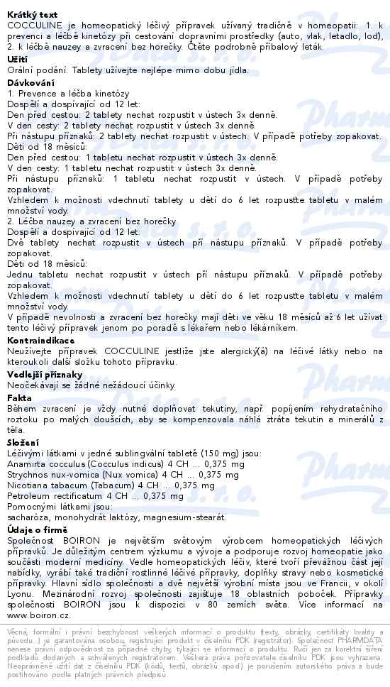 Boiron Cocculine 30 tablet