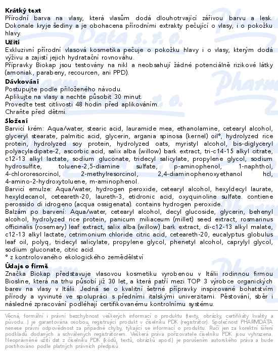 BIOKAP Barva na vlasy 7.0 Blond přír.střední 140ml