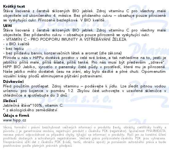 HiPP 100% Jablečná šťáva 330ml