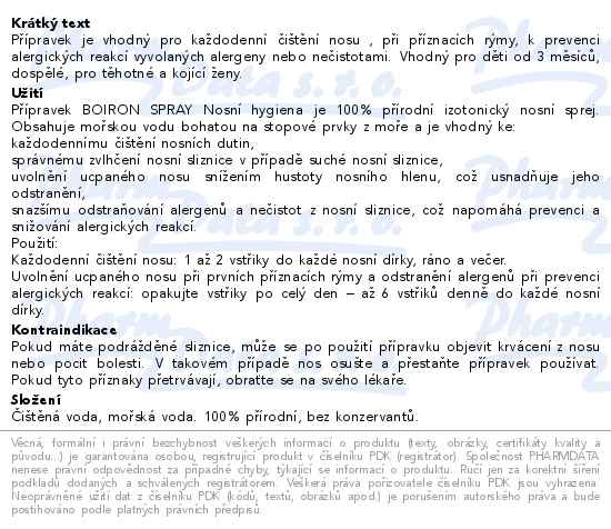 Boiron Spray nosní hygiena 100ml
