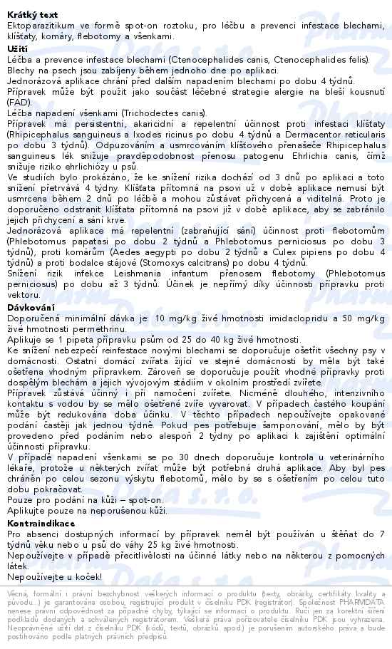 ADVANTIX PRO PSY SPOT-ON.NAD 25KG A.U.V.SOL 4X4ML