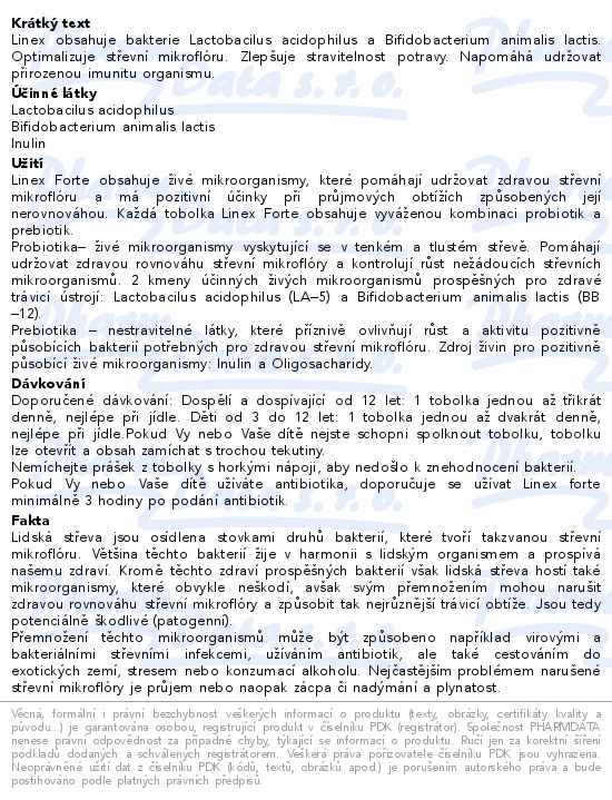 Linex Forte 28 kapslí