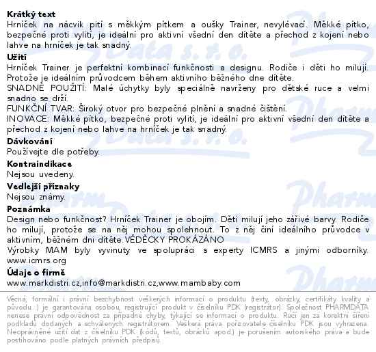 MAM Dětský hrnek Trainer 220ml 4+m.