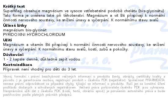 Astina SuperMag B6 Chelát 100 kapslí