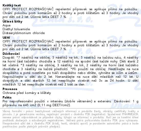 OFF! Rozprašovač 100 ml