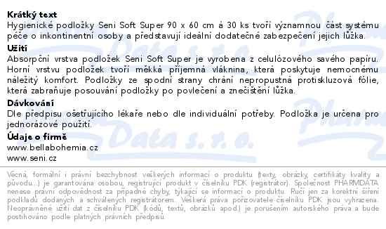 Seni Soft 90 x 60 cm 30 ks podložky absorpční