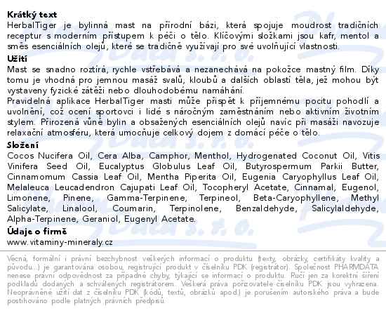 VitaHarmony HerbalTiger 25ml