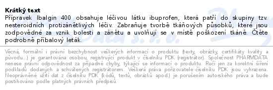 Ibalgin 400mg 48 tablet
