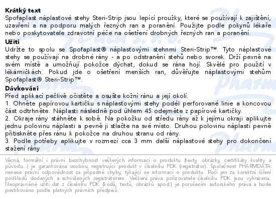 3M Spofaplast 801 Steri-Strip náplasťové stehy 8ks