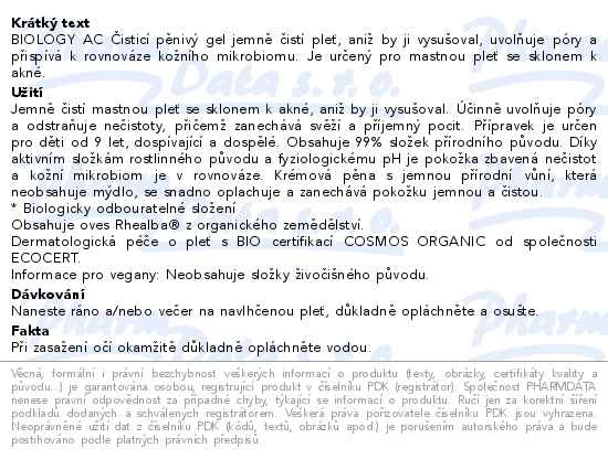A-DERMA BIOLOGY AC Čisticí pěnivý gel 200ml