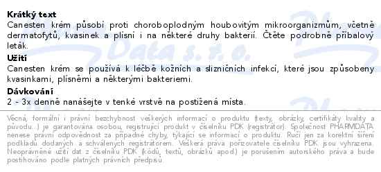 Canesten 10mg/g krém 50g