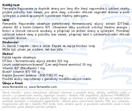 Femarelle Rejuvenate 40+ 56 kapslí
