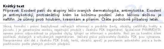 Exoderil krém 10mg/g 15g