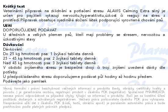 Alavis Calming Extra silný 96g 30 žvýkacích tablet