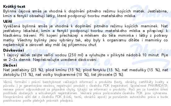 LEROS Čaj pro kojící 20x1.5g