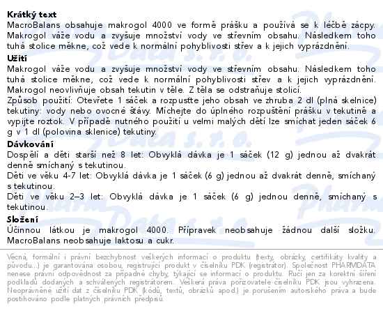 MacroBalans 12g 20 sáčků