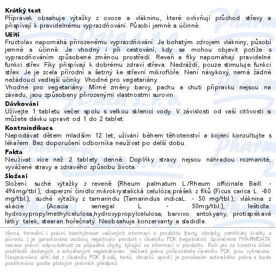 Fructolax Ovoce&Vláknina 15 tablet