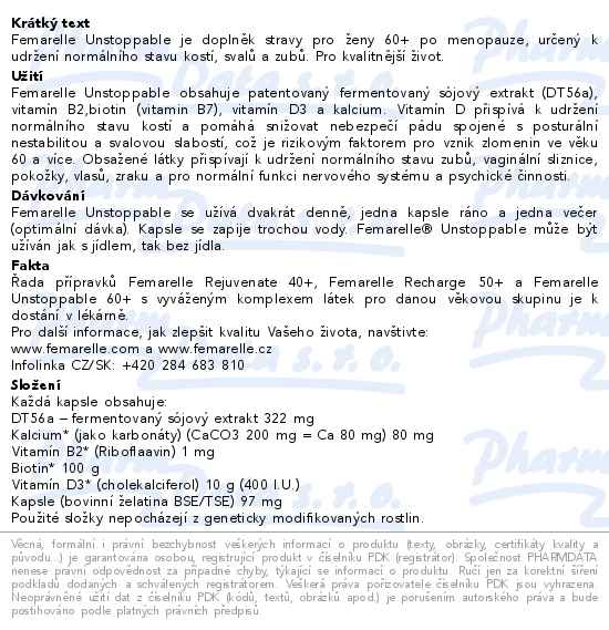 Femarelle Unstoppable 60+ 56 kapslí