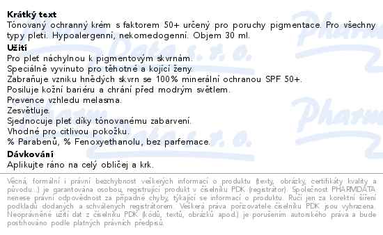 ISISPHARMA NeoTone Prevent krém SPF50 30ml