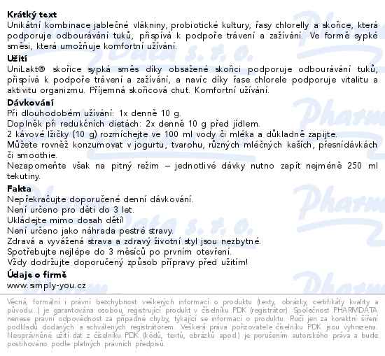 UniLakt skořice sypká směs 250g