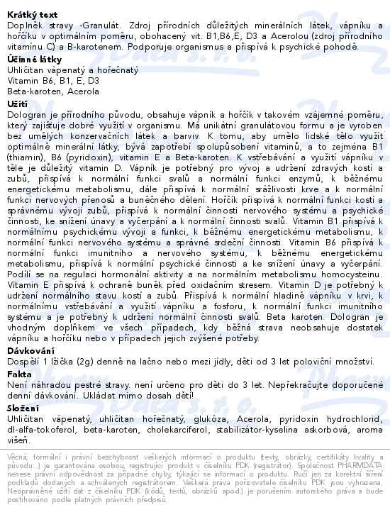 Dologran Vitamin Forte D3 90g