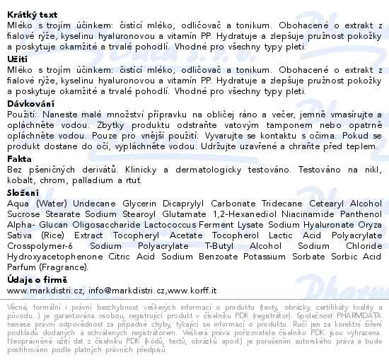 KORFF ESSENTIAL ČISTÍCÍ MLÉKO ALL IN ONE 200ML