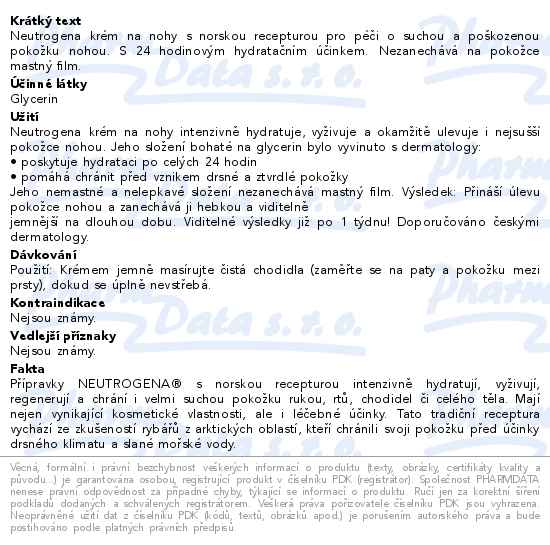 Neutrogena NR Výživný krém na nohy 100ml