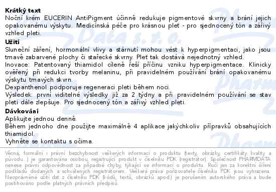 Eucerin AntiPigment non krm 50 ml