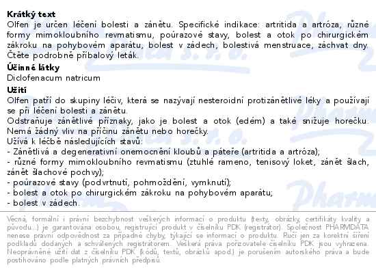 Olfen Neo Forte 20mg/g gel 180g