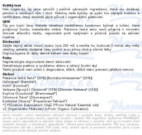 WELEDA Čaj pro kojící ženy 20x2g