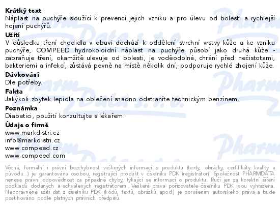 COMPEED náplast na puchýře malá 6ks