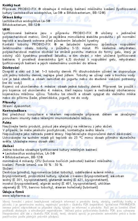 PROBIO-FIX 60 želatinových tobolek