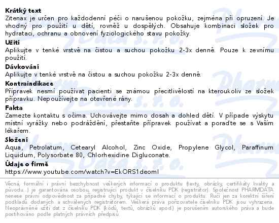 Zitenax krémpasta 50ml