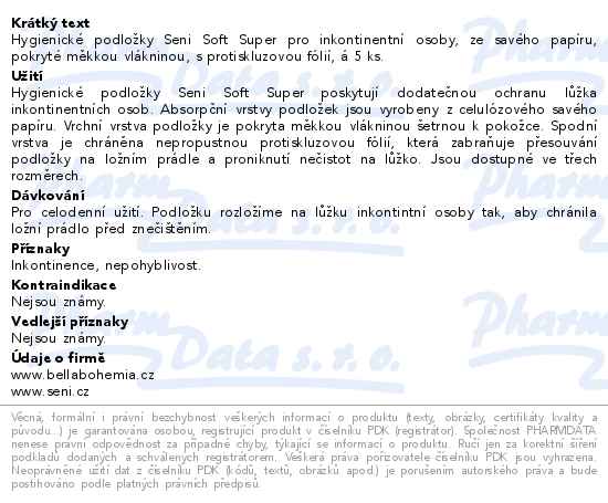 Seni Soft 60 x 60 cm 5 ks podložky absorpční