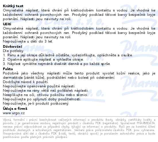 URGO AQUA PROTECT Omyvatelná náplast 19x72mm 300ks