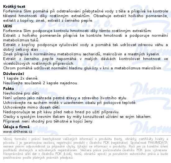 Forfemina Slim 60 kapslí