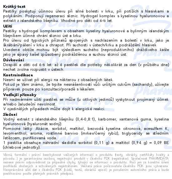 Isla Medic Voice třešeň 20 pastilek