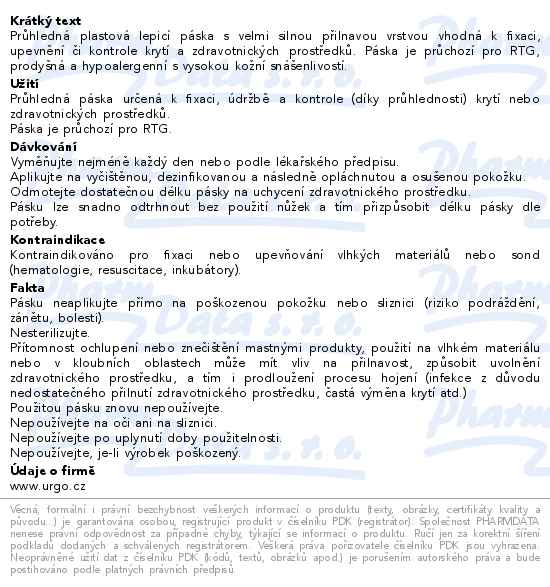 URGO FILM Transparentní náplast 2.5cmx5m