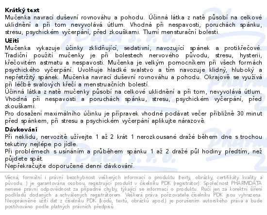 DR.BOHM MUČENKA PLETNÍ 425MG DRG.30