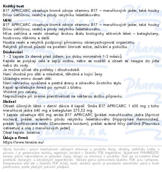 Terezia Company B17 Apricarc s meruňkovým olejem