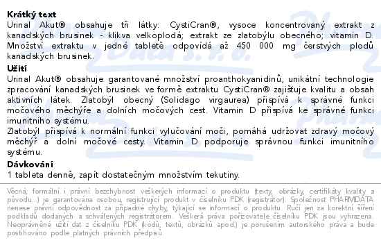 Walmark Urinal Akut 20 tablet