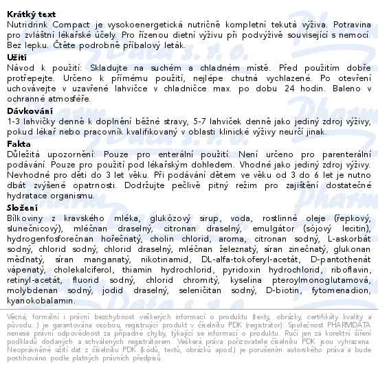 Nutridrink Compact 4x125ml Neutral