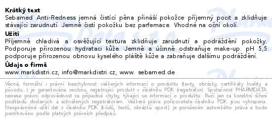 SEBAMED Anti-redness jemná čistící pěna 150ml