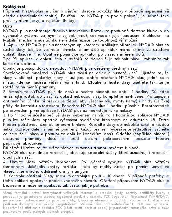 NYDA plus s hřebenovým aplikátorem 100ml