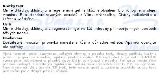 Health Culture konopné mazání žíly-cévy 75ml