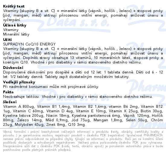Supradyn CO Q10 Energy 60 tablet