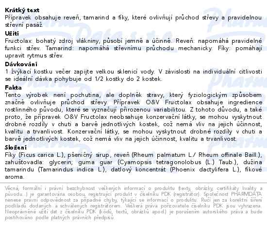 Fructolax Ovoce&Vláknina žvýkací kostky 24ks