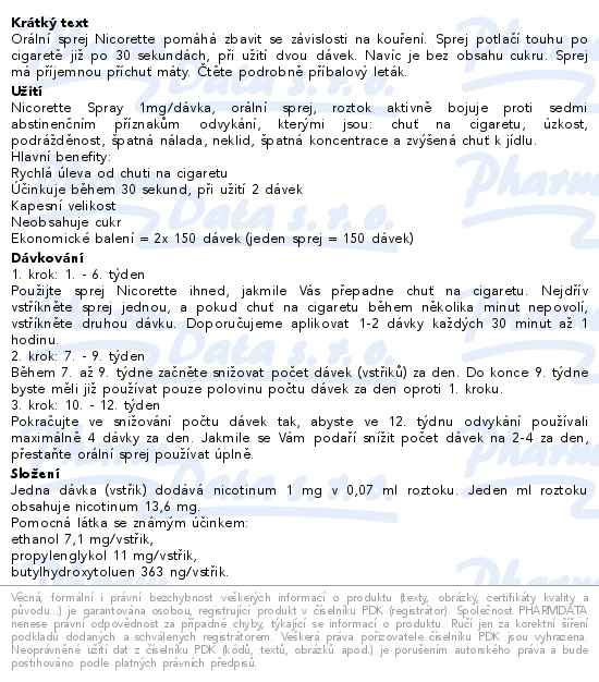 Nicorette Spray 1mg/dávka 2x13,2ml