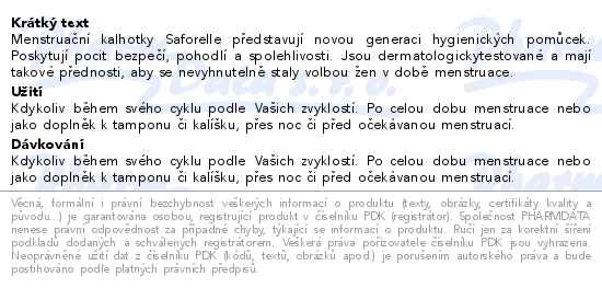 SAFORELLE Ultra savé menstruační kalhotky 40